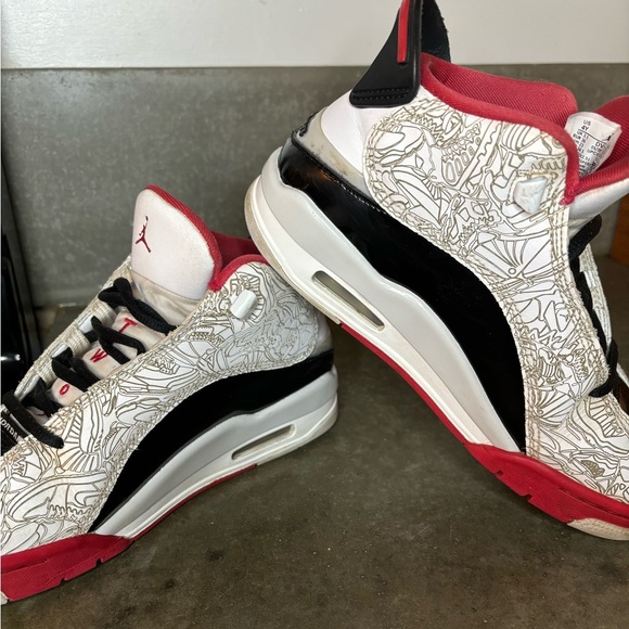 Nike Air Jordan Dub Zero Varsity Red 2022 Super school Size 4 Youth / 5.5 Women - Picture 8 of 14